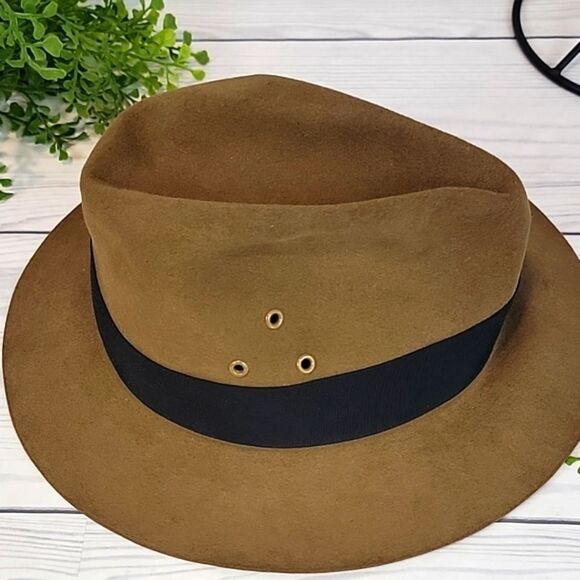 Royal Stetson fedora hat part of The Safari Collection Size 59 ( 7 3/4 ) - Picture 3 of 11